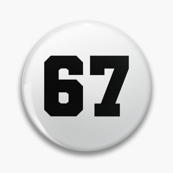 Item preview, 67, sixty seven, black, soccer league designed and sold by Numbers-Art.