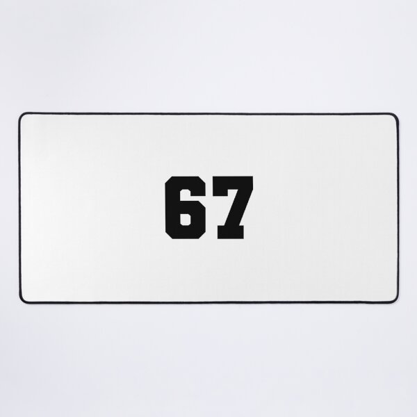 Item preview, 67, sixty seven, black, soccer league designed and sold by Numbers-Art.
