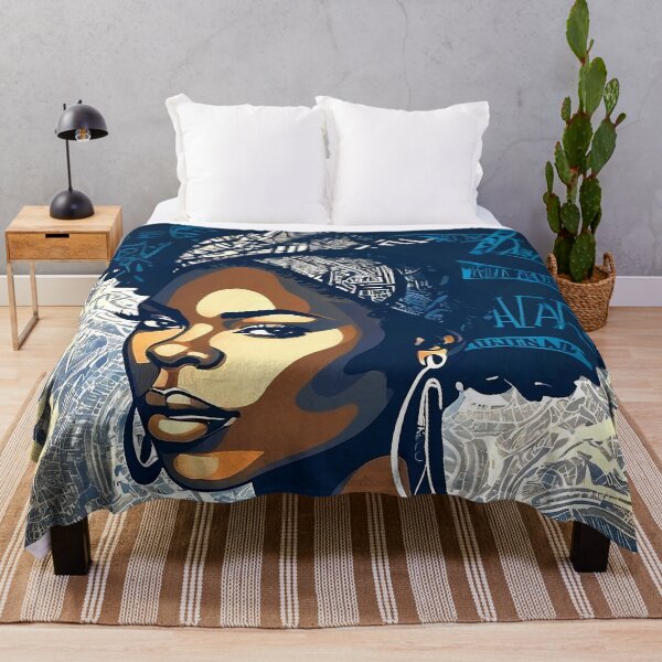 Item preview, Graphical Colorful Portrait - African-American Woman designed and sold by well3eyond.