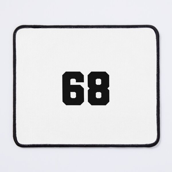 Item preview, 68, sixty eight, black, soccer league designed and sold by Numbers-Art.