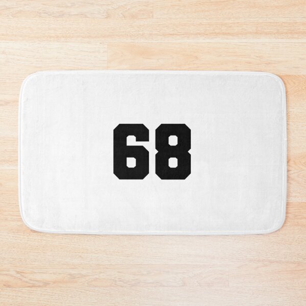 Item preview, 68, sixty eight, black, soccer league designed and sold by Numbers-Art.