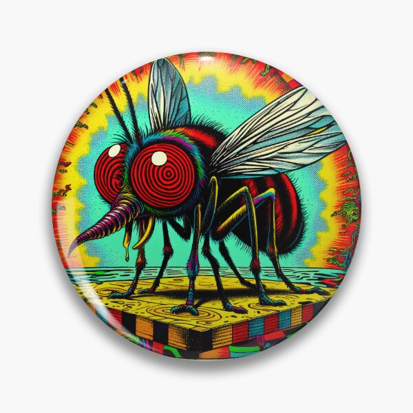 Item preview, Trippy Freaky Psychedelic Giant Fly designed and sold by AIPixelMaster.