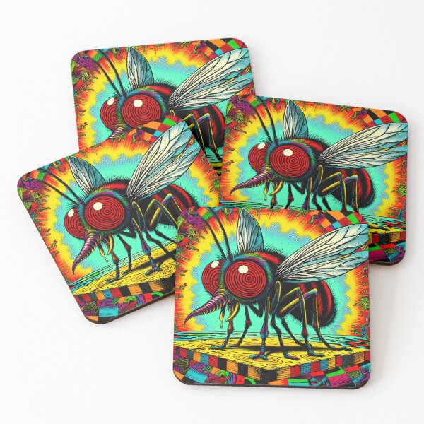 Item preview, Trippy Freaky Psychedelic Giant Fly designed and sold by AIPixelMaster.