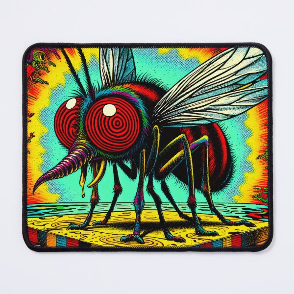 Item preview, Trippy Freaky Psychedelic Giant Fly designed and sold by AIPixelMaster.