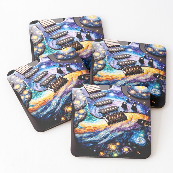 Item preview, Starry Nights Electric Guitar designed and sold by HippieFarms11.