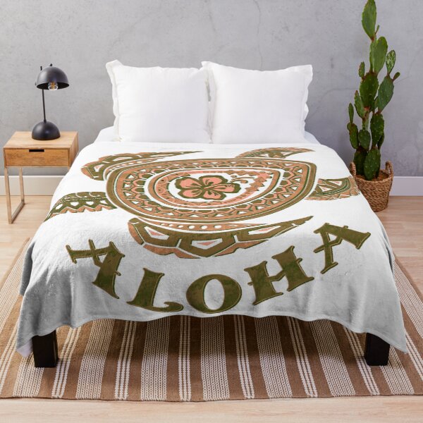 Artikelvorschau, Aloha Orange Tribal Honu -4483 entworfen und verkauft von sunnthreads.