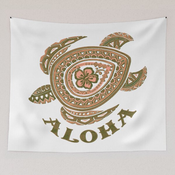 Item preview, Honu tribal naranja Aloha -4483 designed and sold by sunnthreads.