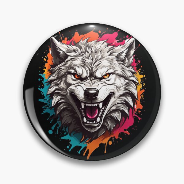 Item preview, Roaring Angry Wolf Face Art designed and sold by C-Kav.