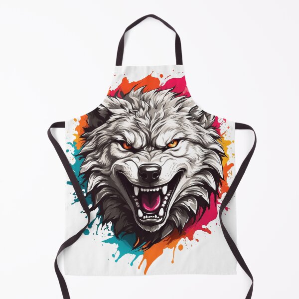 Item preview, Roaring Angry Wolf Face Art designed and sold by C-Kav.