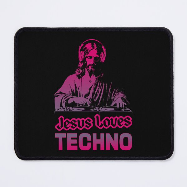 Item preview, Jesus Loves Techno | Techno Music Lover | Techno Life designed and sold by Urban-Alien.