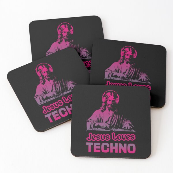 Item preview, Jesus Loves Techno | Techno Music Lover | Techno Life designed and sold by Urban-Alien.