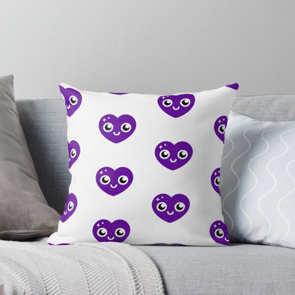 Item preview, Purple Heart with eyes and mouth designed and sold by Andrew Frelas.