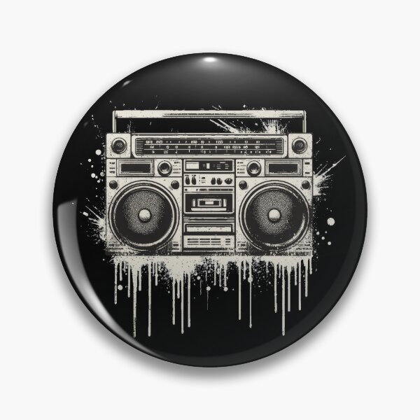 Artikelvorschau, Retro Graffiti Boombox - Ghetto Blaster Vintage im 80er-Jahre-Stil entworfen und verkauft von Urban-Alien.