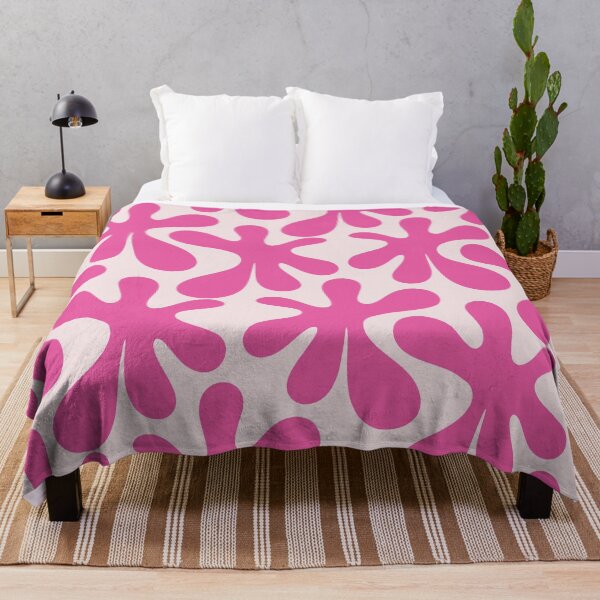 Item preview, Hot Pink Amoeba Dance Funky Abstract Pattern designed and sold by kierkegaard.