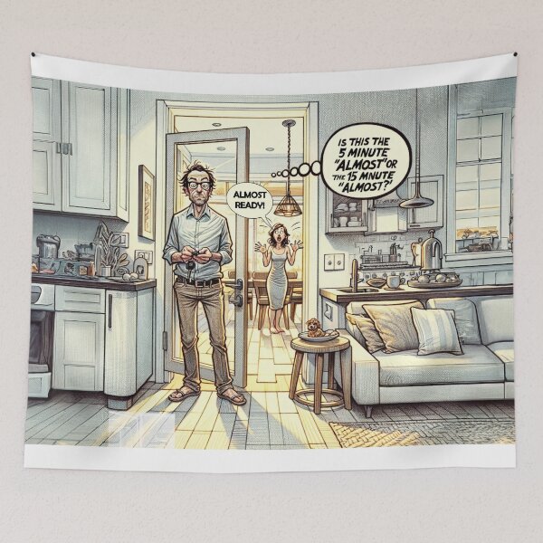 Item preview, Standing, waiting, key jangling. designed and sold by FamouslyStupid.