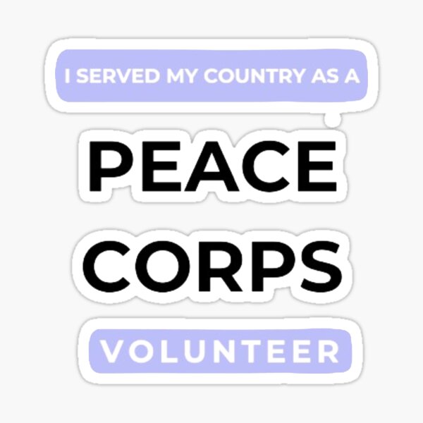 Peace Corps Bumper Sticker