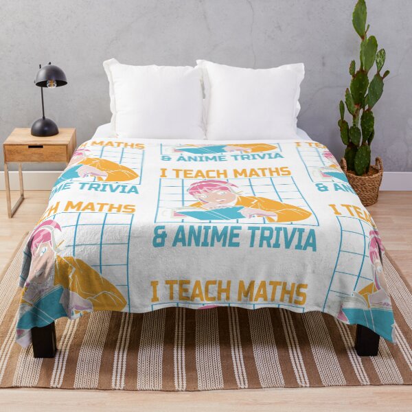 Item preview, Funny I Teach Math's & Anime Trivia Anime Lovers Vintage designed and sold by roboartpixel.