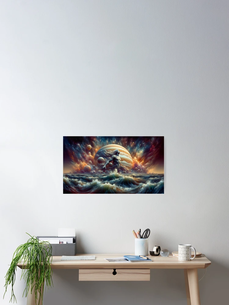 Thumbnail 2 of 3, Poster, Jupiter Rising designed and sold by SpunkySpaniel.
