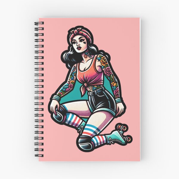 Item preview, Tattooed Rollerskater designed and sold by PinUpPizzazz.