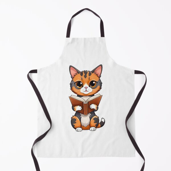 Item preview, Cute cat tortie reading book designed and sold by KorArtStudio.
