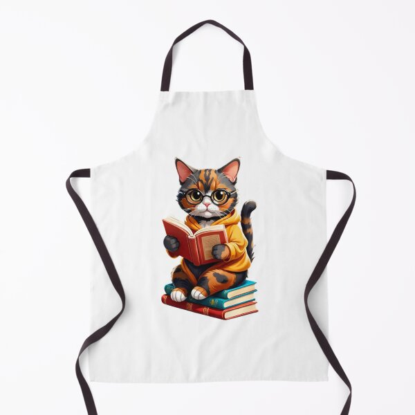 Item preview, Cool cat tortie reading book designed and sold by KorArtStudio.