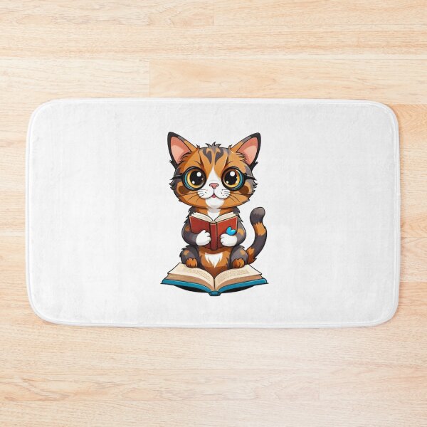 Item preview, Cute cat mom tortie reading book designed and sold by KorArtStudio.