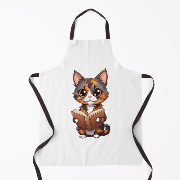Item preview, Cool cat mom tortie reading book designed and sold by KorArtStudio.