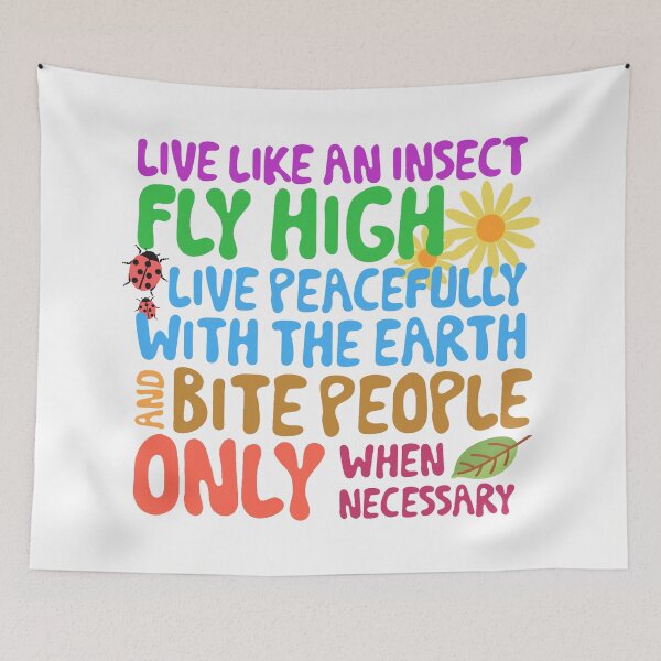 Item preview, Live Like An Insect. designed and sold by Sister Jo Bangles.