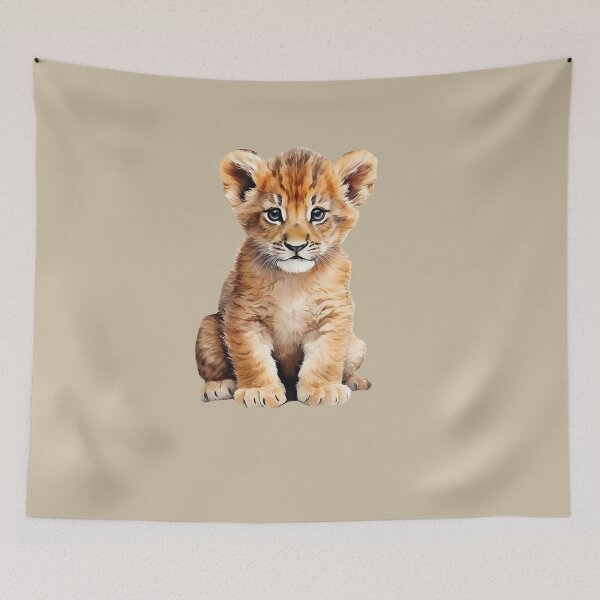 Item preview, Cute Baby Lion designed and sold by Myra365Art.