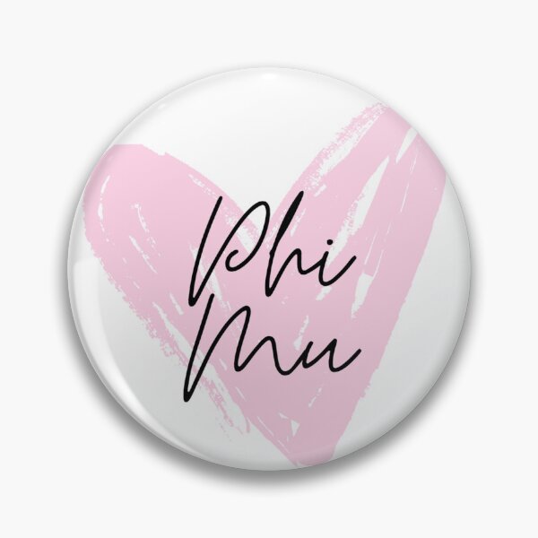 Item preview, PhiMu - Pink Scribble Heart designed and sold by Jenna Cage.