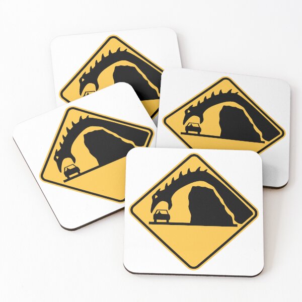 Item preview, sea monster warning road sign funny  designed and sold by Rzera-.