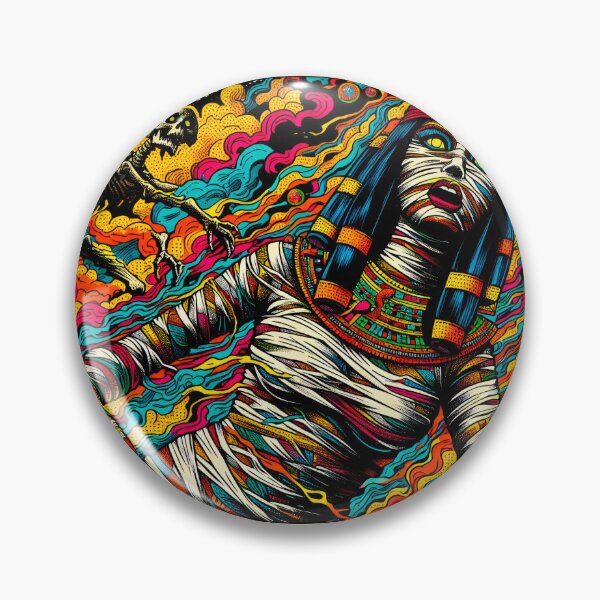 Item preview, Trippy Psychedelic Adventurous Mummy Girl designed and sold by AIPixelMaster.