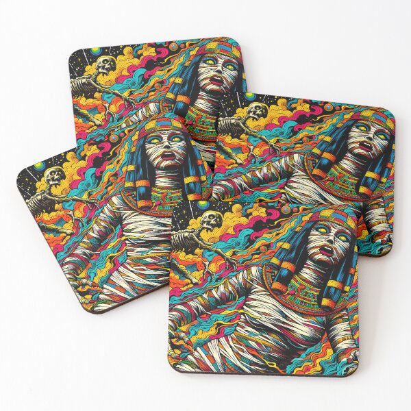 Item preview, Trippy Psychedelic Adventurous Mummy Girl designed and sold by AIPixelMaster.
