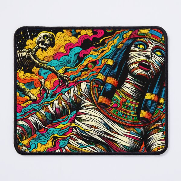 Item preview, Trippy Psychedelic Adventurous Mummy Girl designed and sold by AIPixelMaster.