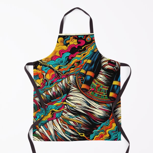 Item preview, Trippy Psychedelic Adventurous Mummy Girl designed and sold by AIPixelMaster.