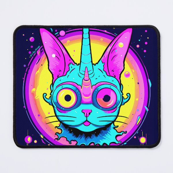 Item preview, Art By Minga Rockin' Unicorn Kitty design designed and sold by Artbyminga.