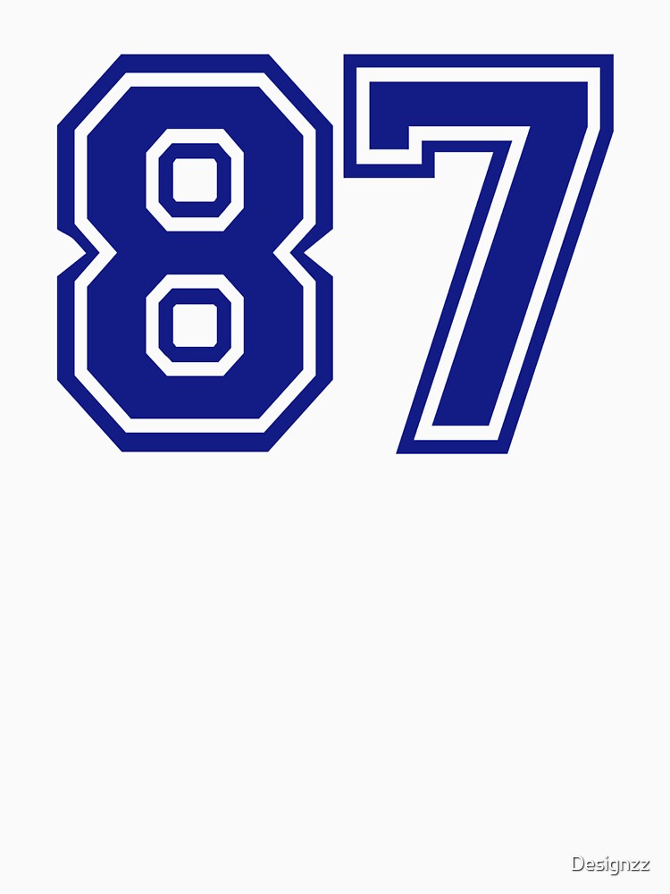 number-87-t-shirt-by-designzz-redbubble
