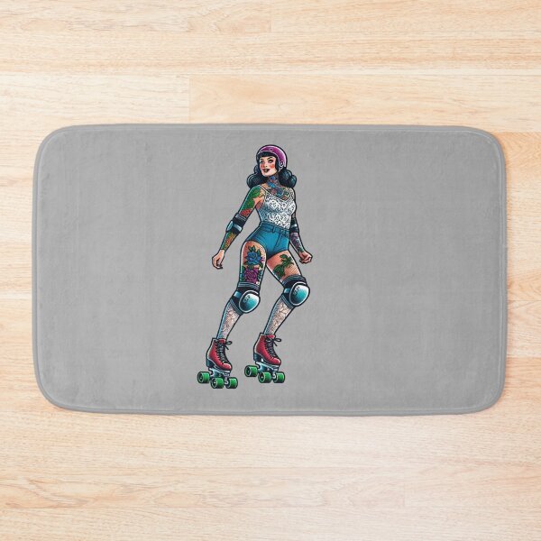 Item preview, Tattooed Rollerskater designed and sold by PinUpPizzazz.