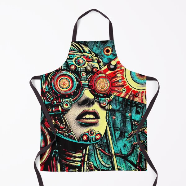 Item preview, Trippy High Tech Psychedelic Alien Cyborg Time Traveler  designed and sold by AIPixelMaster.