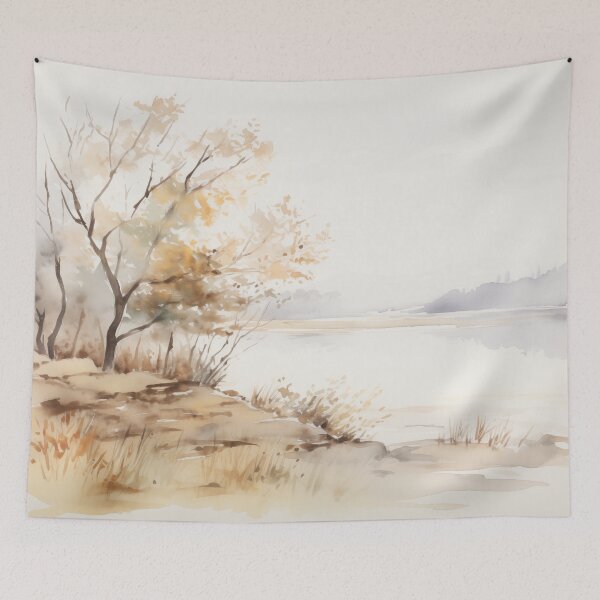 Item preview, Riverside Bushes Delightful View designed and sold by PigmentPulse.