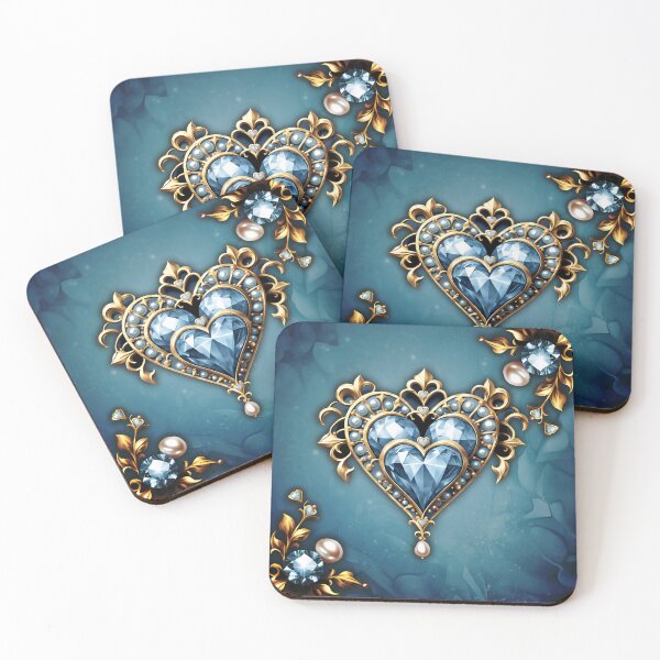 Item preview, Beautiful noble blue heart. designed and sold by nicky2342.