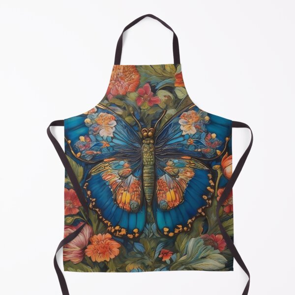 Item preview, Blue Butterfly Inspired By William Morris Style designed and sold by Tamas Das.