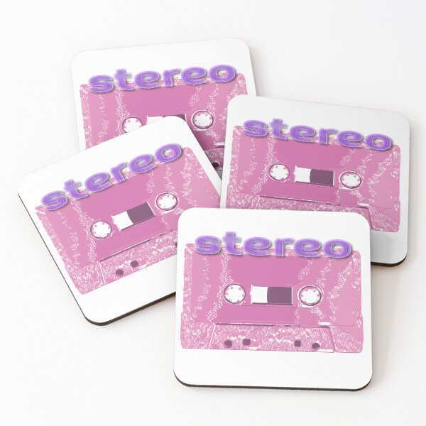 Item preview, Retro pink cassette tape with stereo inscription designed and sold by Boogeyman Bill.