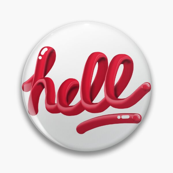 Item preview, Red Hell Lettering designed and sold by AMGraphicStudio.