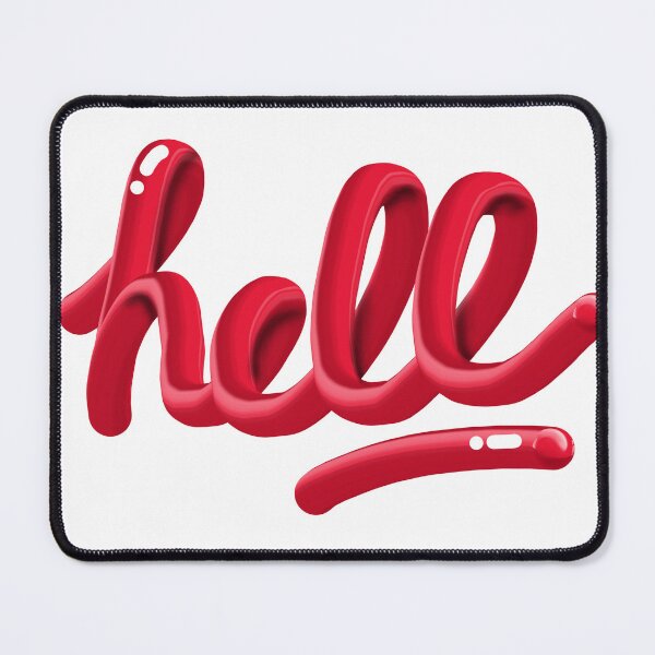 Item preview, Red Hell Lettering designed and sold by AMGraphicStudio.