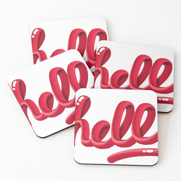Item preview, Red Hell Lettering designed and sold by AMGraphicStudio.