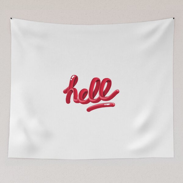 Item preview, Red Hell Lettering designed and sold by AMGraphicStudio.