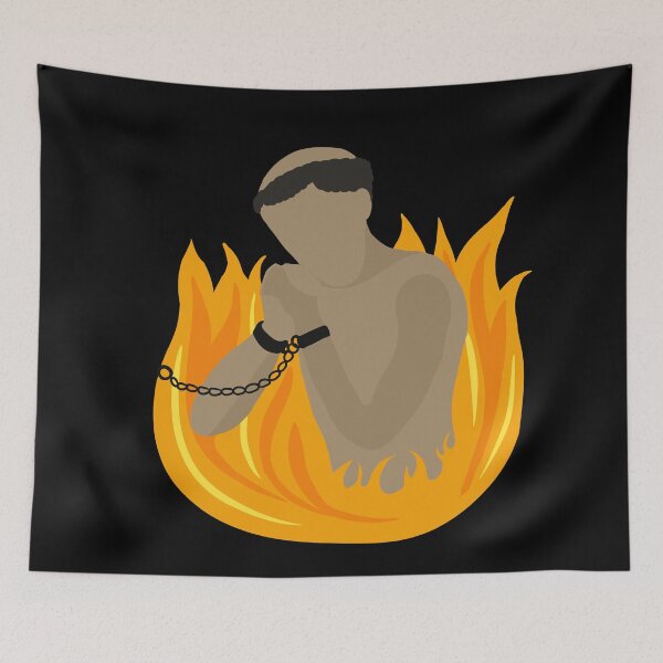 Item preview, Anima Sola (The Lonely Soul) : Catholic Purgatory Graphic Art  designed and sold by TheCatholicLady.