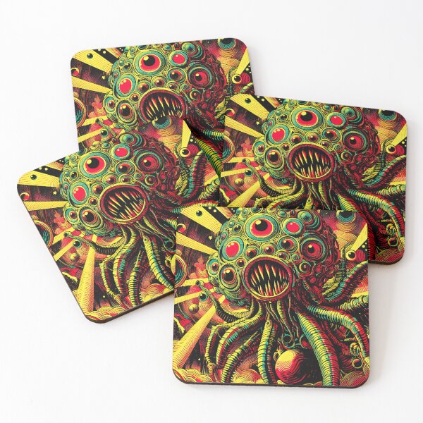 Item preview, Trippy Psychedelic Cosmic Space Horror Invasion designed and sold by AIPixelMaster.