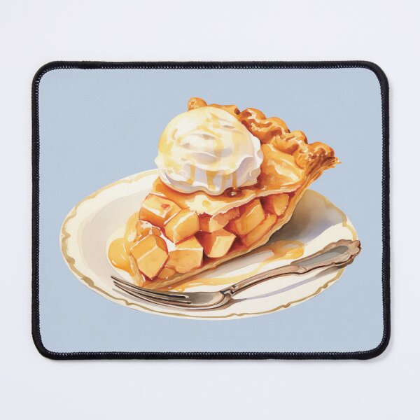 Item preview, Slice of Apple Pie and Vanilla Ice Cream designed and sold by Alicia Chee.